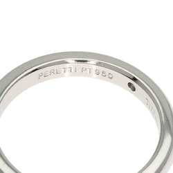 Tiffany Stacking Band 1P Diamond Ring, Platinum PT950, Women's, TIFFANY&Co.