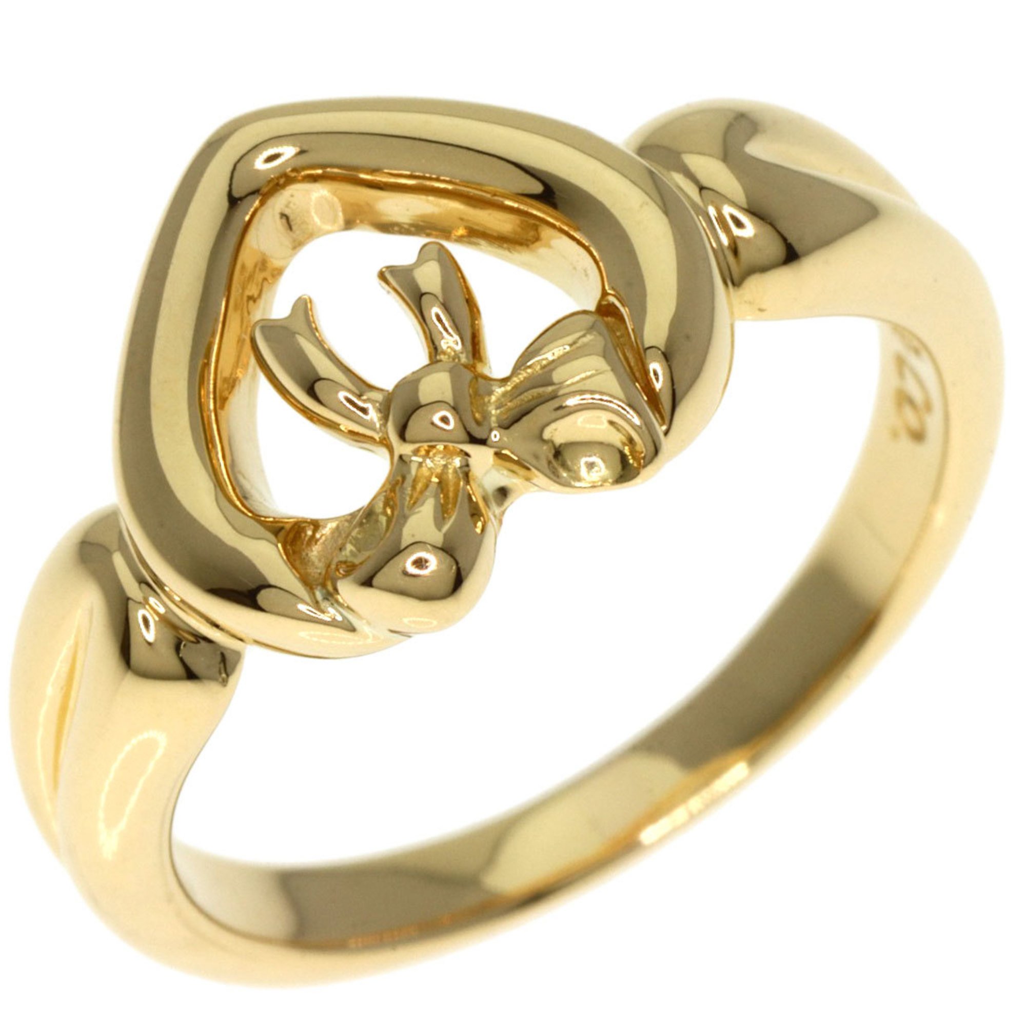 Tiffany Heart Ribbon Ring, 18K Yellow Gold, Women's, TIFFANY&Co.