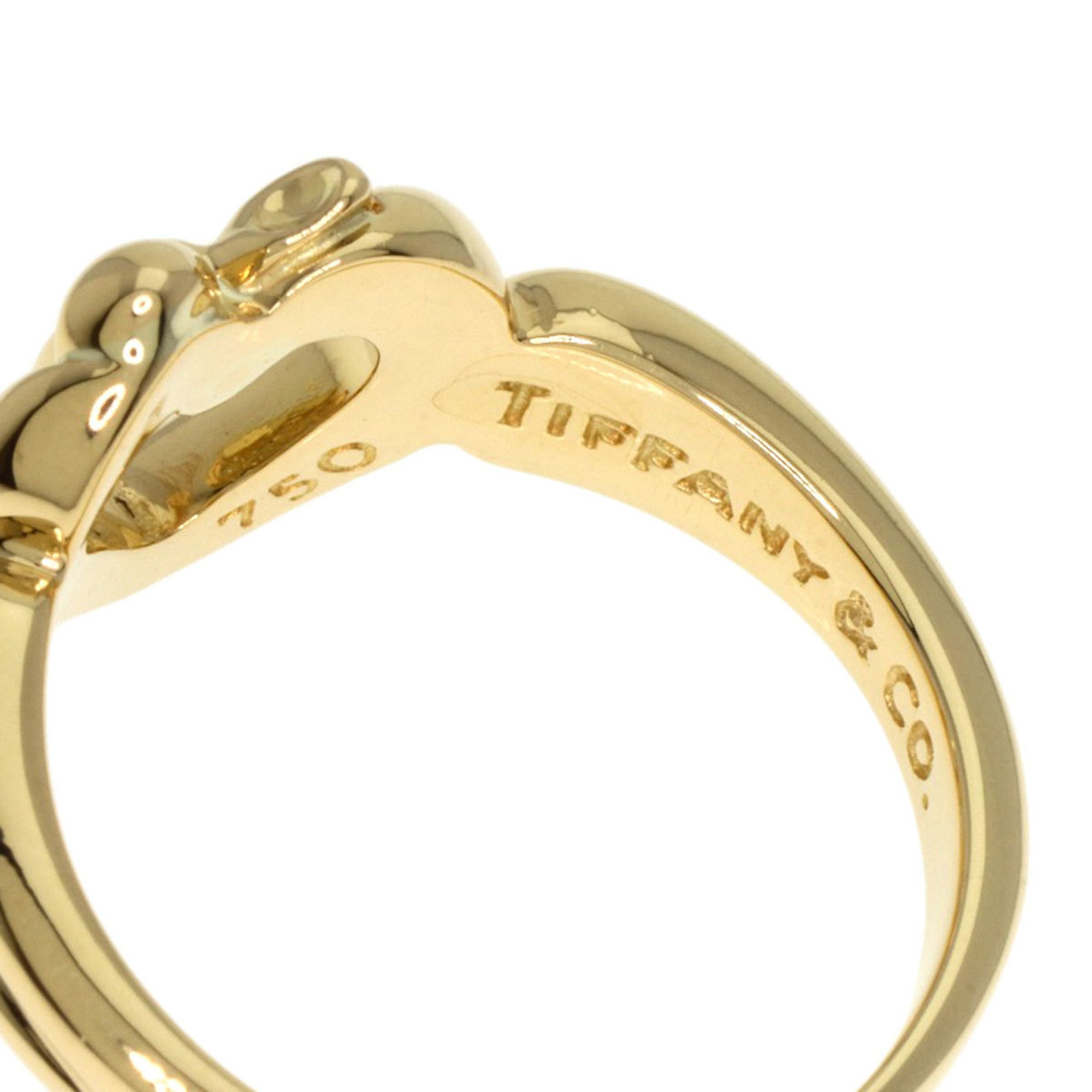 Tiffany Heart Ribbon Ring, 18K Yellow Gold, Women's, TIFFANY&Co.