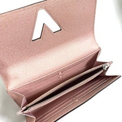 LOUIS VUITTON M61178 Epi Portefeuille Twist Bi-fold Long Wallet Leather Women's Rose Ballerine Pink