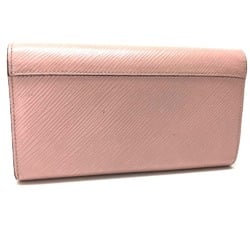 LOUIS VUITTON M61178 Epi Portefeuille Twist Bi-fold Long Wallet Leather Women's Rose Ballerine Pink