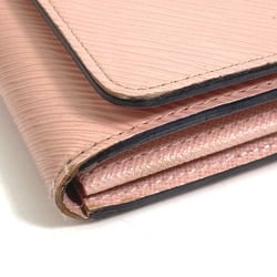 LOUIS VUITTON M61178 Epi Portefeuille Twist Bi-fold Long Wallet Leather Women's Rose Ballerine Pink