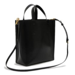 MARNI Museo 2-Way Tote Bag Leather Bicolor Brown Black