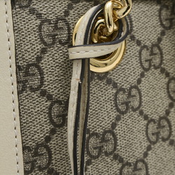 Gucci GG Supreme Padlock Chain Shoulder Beige 498156