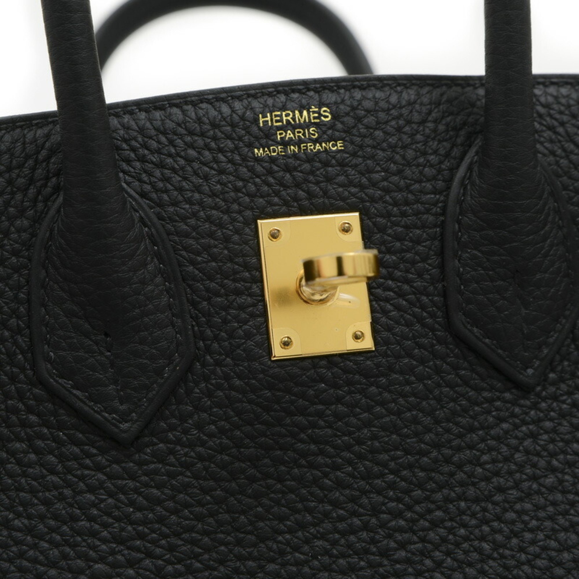 Hermes Birkin 25 Handbag Togo Black B Stamp