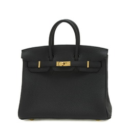 Hermes Birkin 25 Handbag Togo Black B Stamp