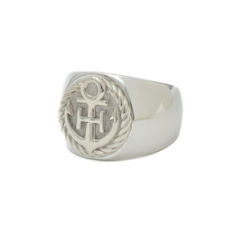 Hermes Anchor Ring Silver Men's #60