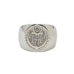 Hermes Anchor Ring Silver Men's #60