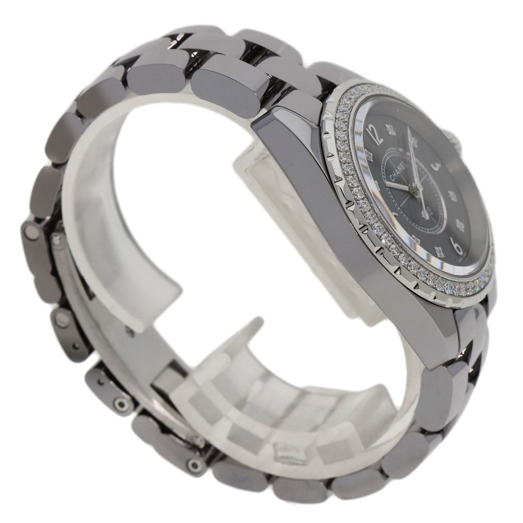 Chanel H2565 J12 Chromatic 33mm 8P Diamond Watch Titanium Ceramic Women's CHANEL