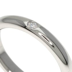 Tiffany Stacking Band 1P Diamond Ring, Platinum PT950, Women's, TIFFANY&Co.