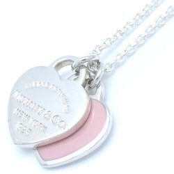 TIFFANY&Co. Tiffany Return to Double Heart Necklace Pink Silver 925 292412