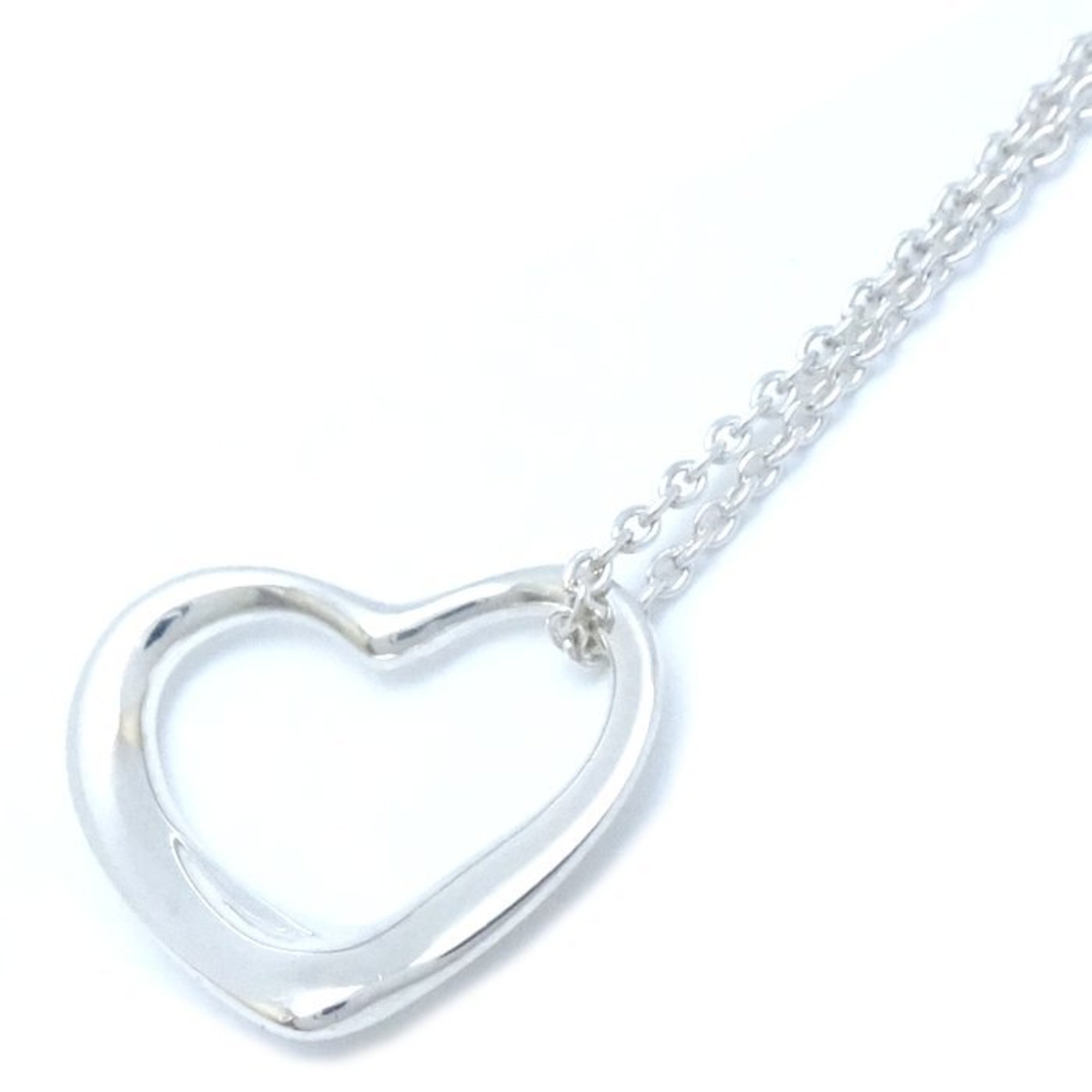 TIFFANY&Co. Tiffany Heart Necklace 14mm Elsa Peretti Silver 925 292418