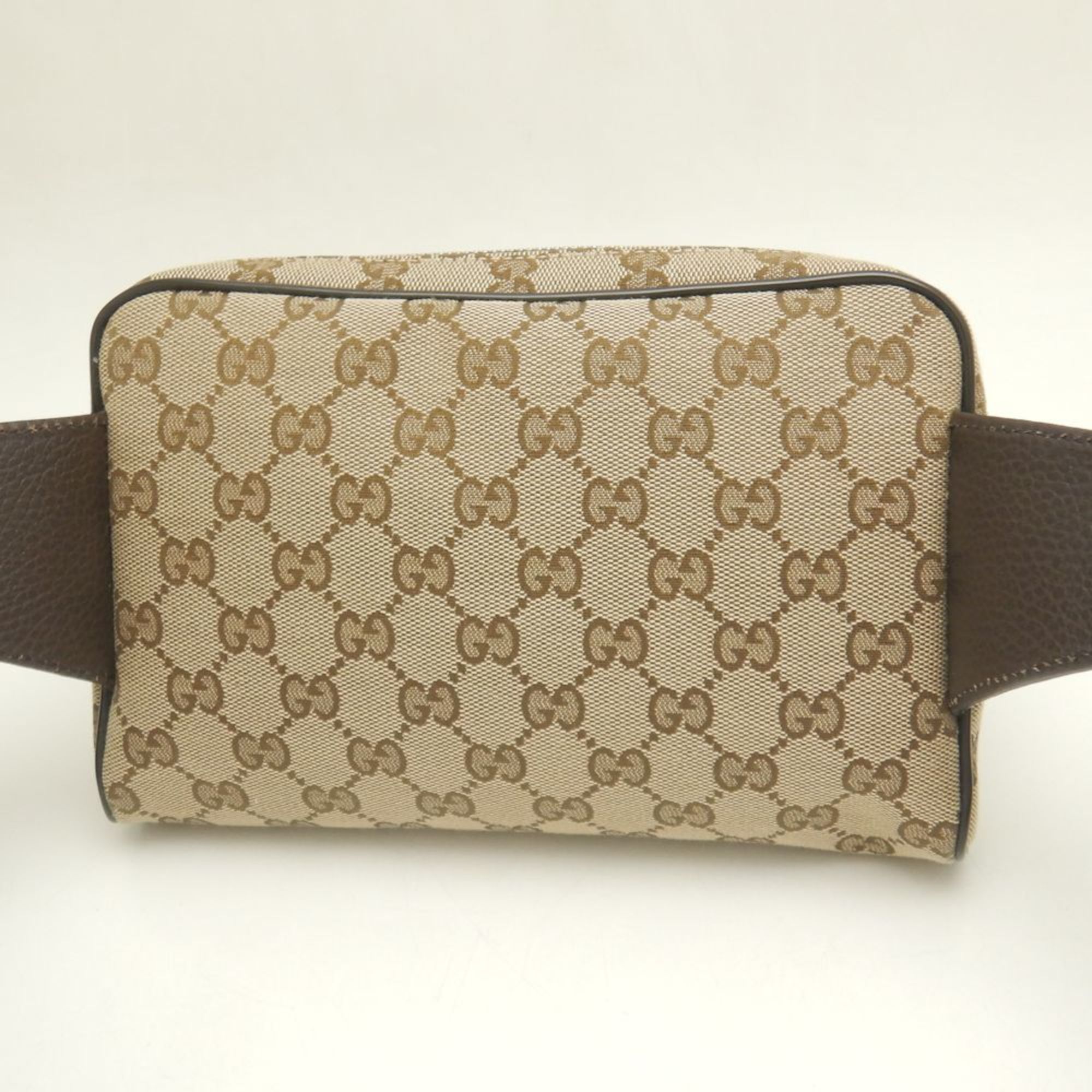 GUCCI Gucci Waist Bag 449174 GG Canvas x Leather Beige Outlet 252125