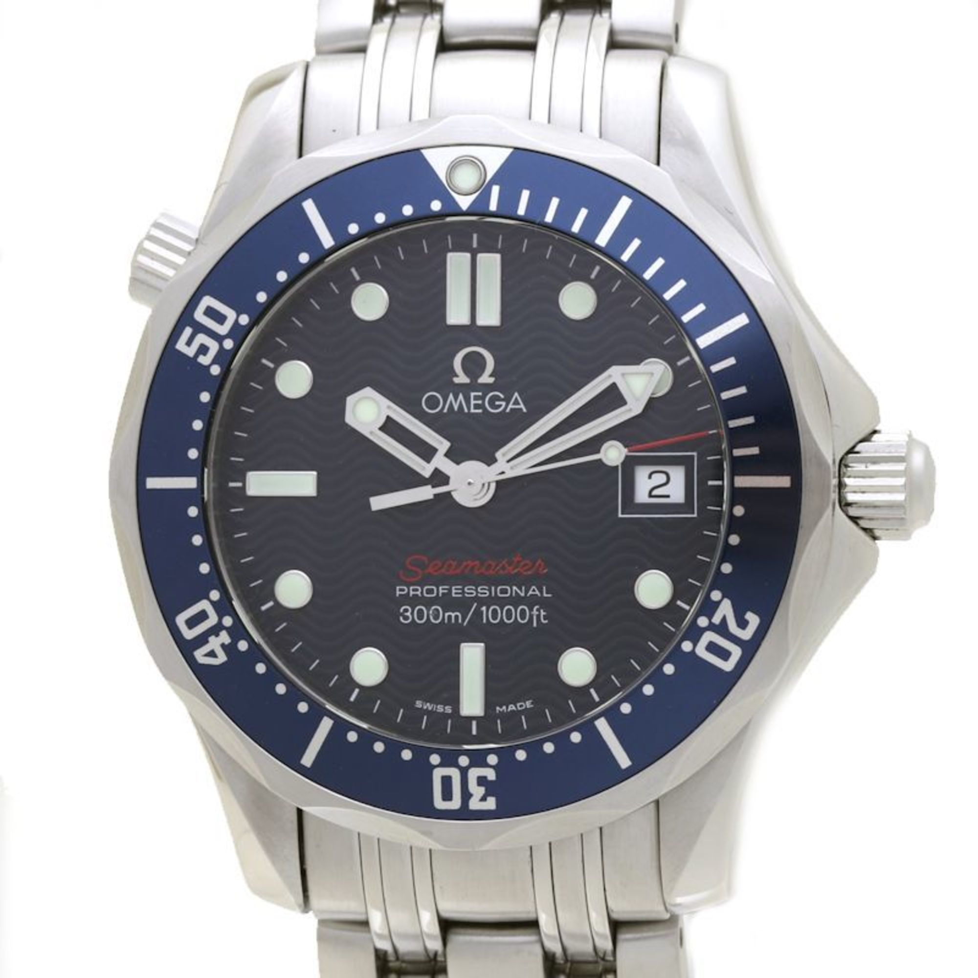 OMEGA Omega Seamaster 300m Boys 2223.80.00 Polished Battery Replacement Stainless Steel 39587 Wristwatch