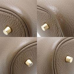 HERMES Picotin Lock MM Handbag D engraved 2019 Taurillon Clemence Etoupe 351641