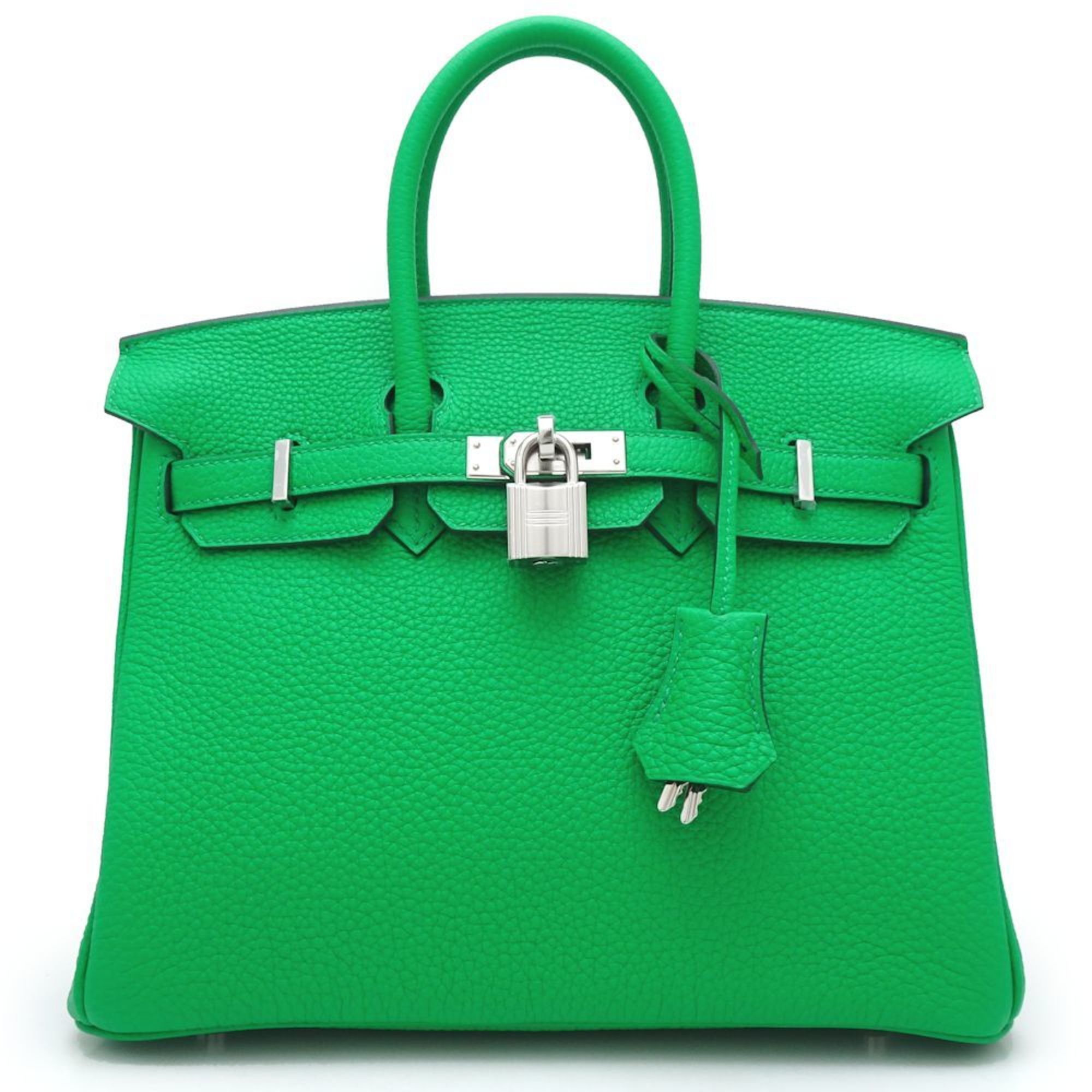 HERMES Hermes Birkin 25 Handbag W engraved 2024 Togo Bamboo 351642 ☆