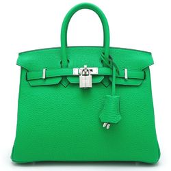 HERMES Hermes Birkin 25 Handbag W engraved 2024 Togo Bamboo 351642 ☆