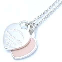 TIFFANY&Co. Tiffany Return to Double Heart Necklace Pink Silver 925 292413