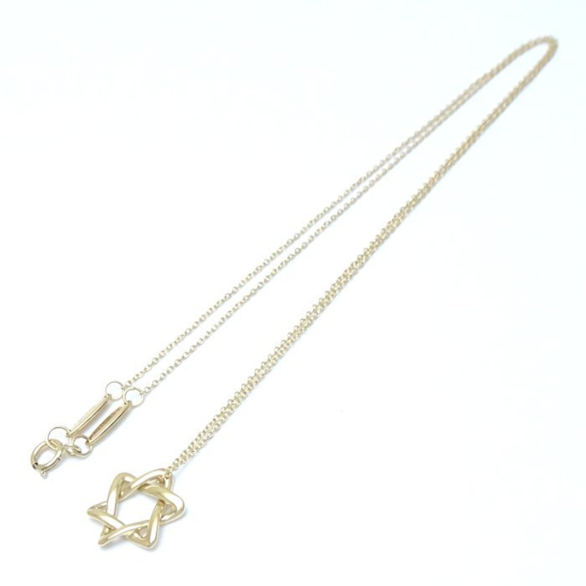 TIFFANY&Co. Tiffany Star of David Necklace Elsa Peretti K18YG Yellow Gold 292408