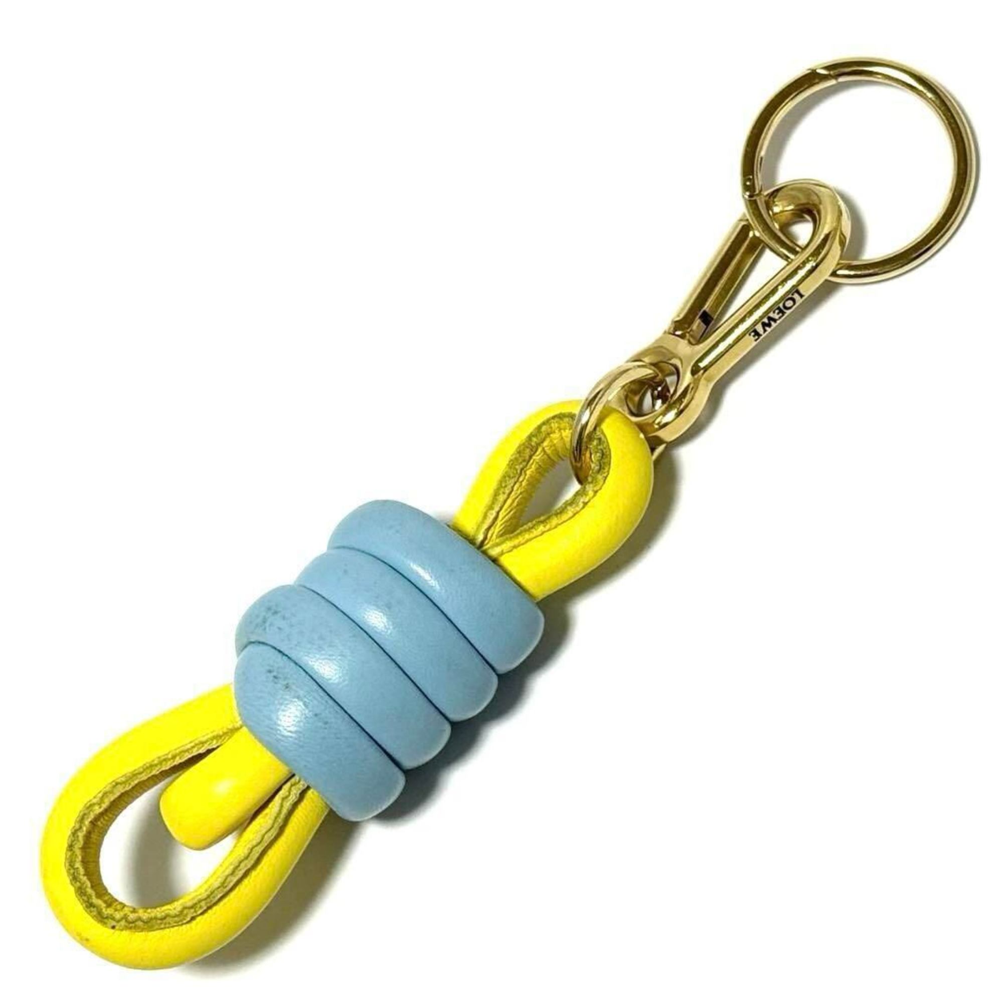 LOEWE Women's Bag Charm Knot Leather Key Ring Holder