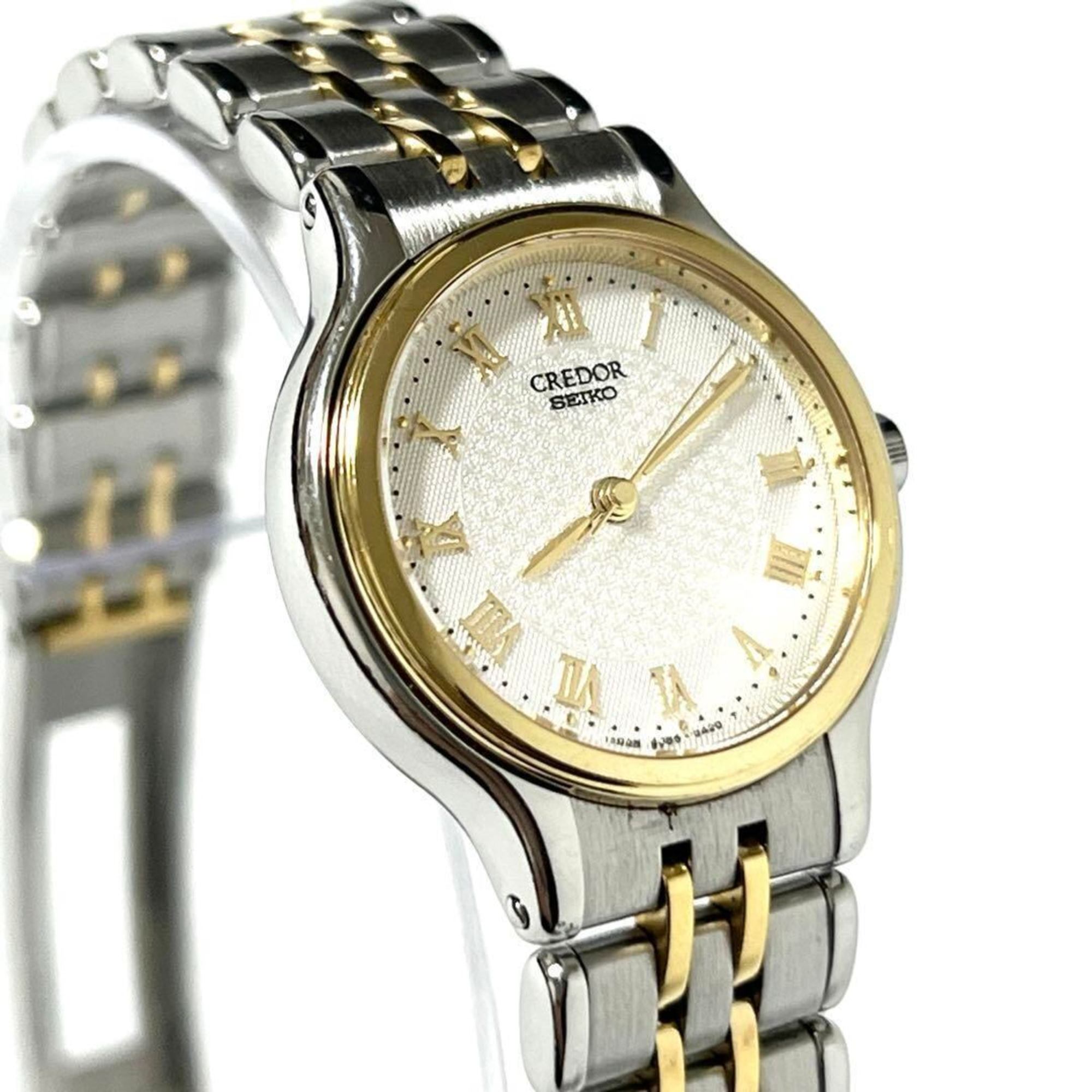 Seiko Credor Ladies Watch Yellow Gold Combination