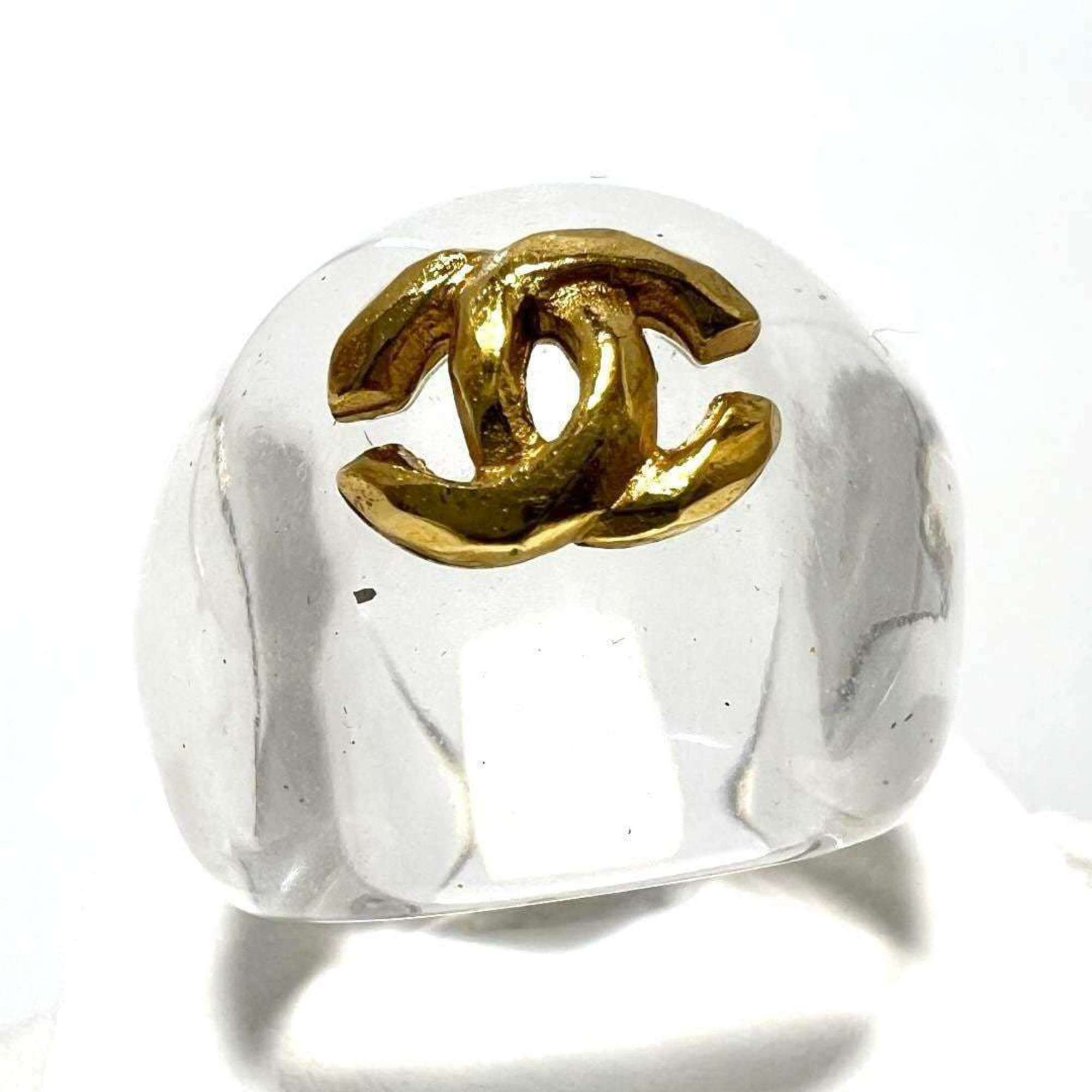 CHANEL Women's Coco Mark Ring, Clear