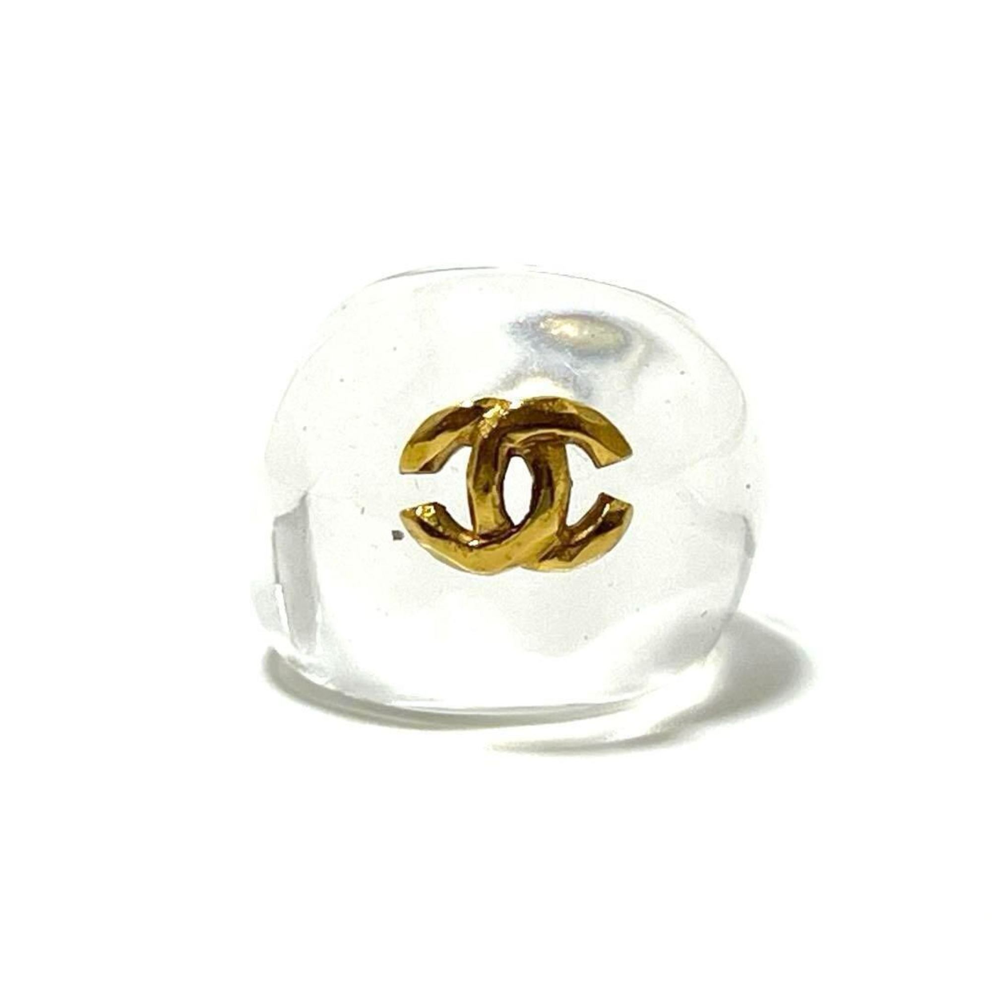 CHANEL Women's Coco Mark Ring, Clear