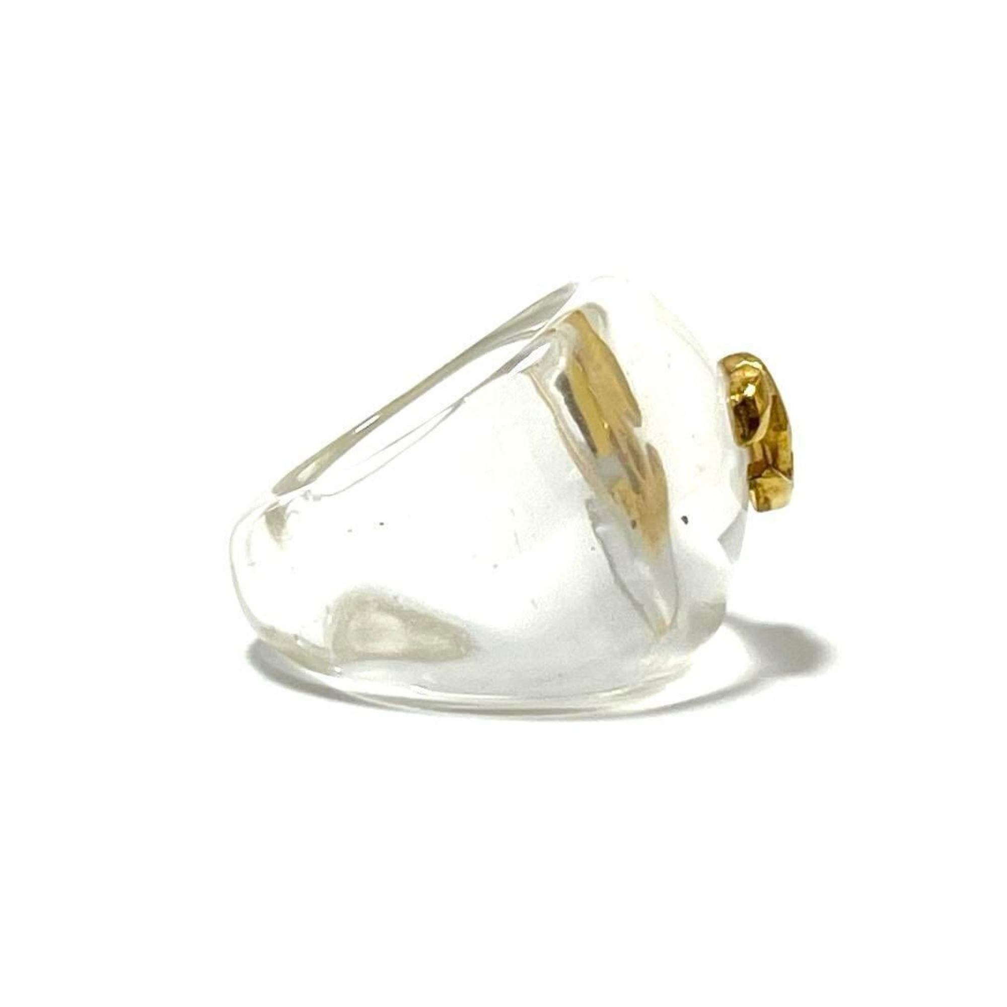 CHANEL Women's Coco Mark Ring, Clear