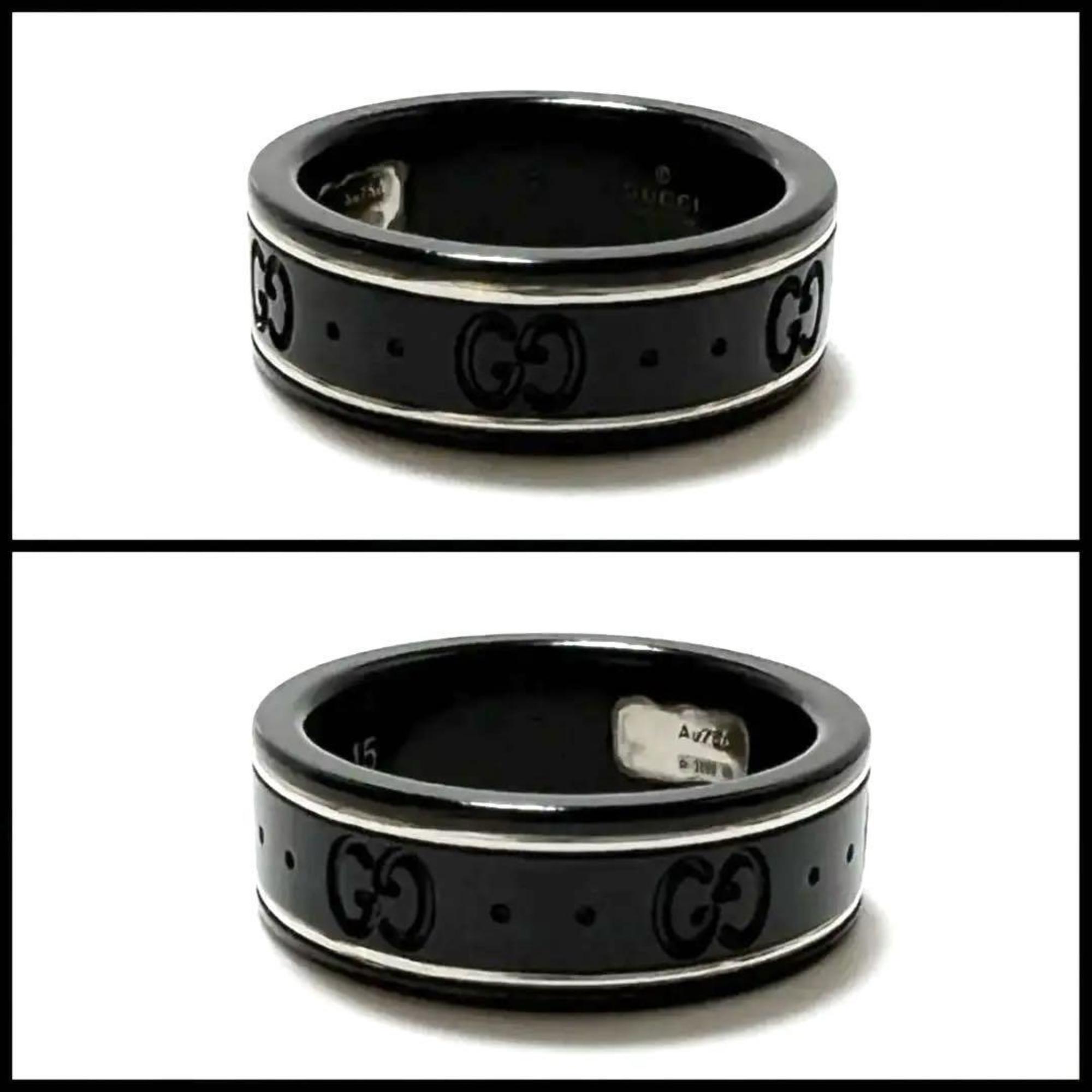 Gucci Icon Ring for Men and Women, White Gold