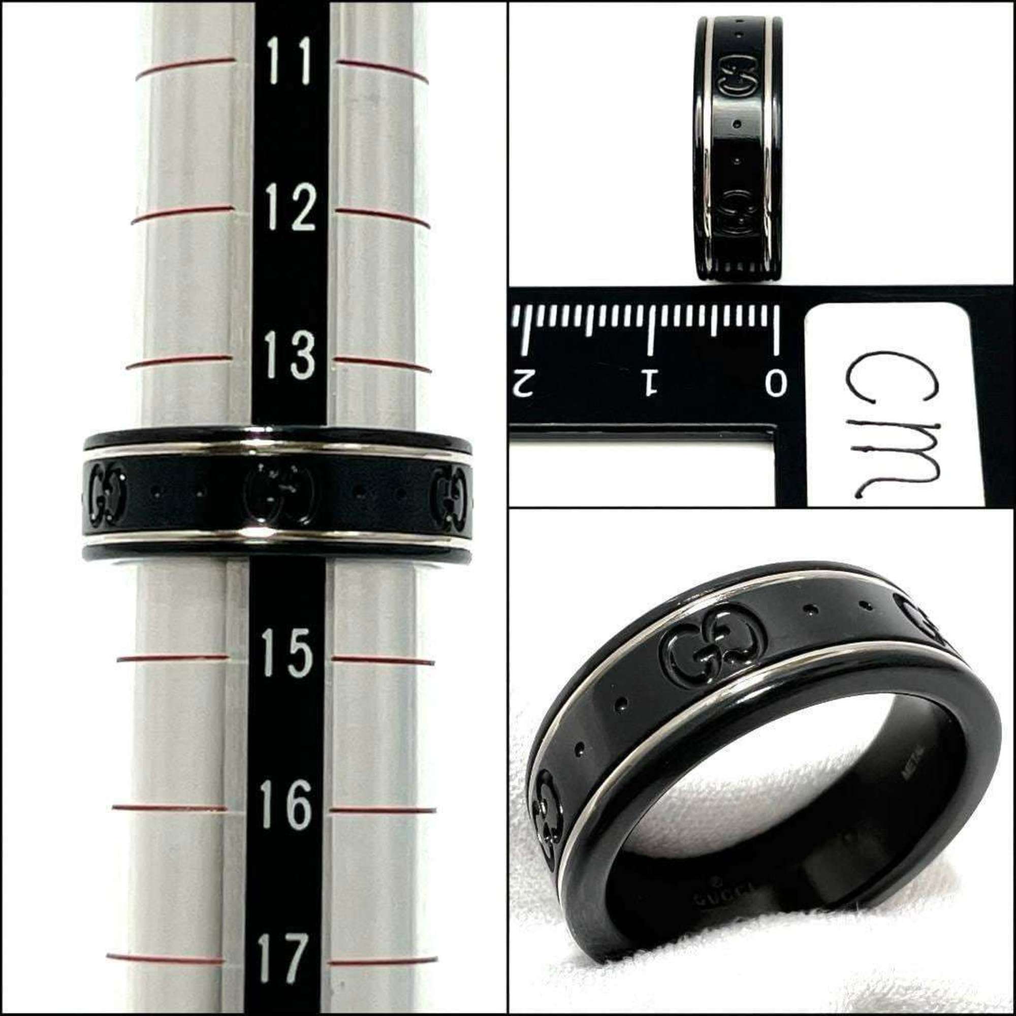 Gucci Icon Ring for Men and Women, White Gold