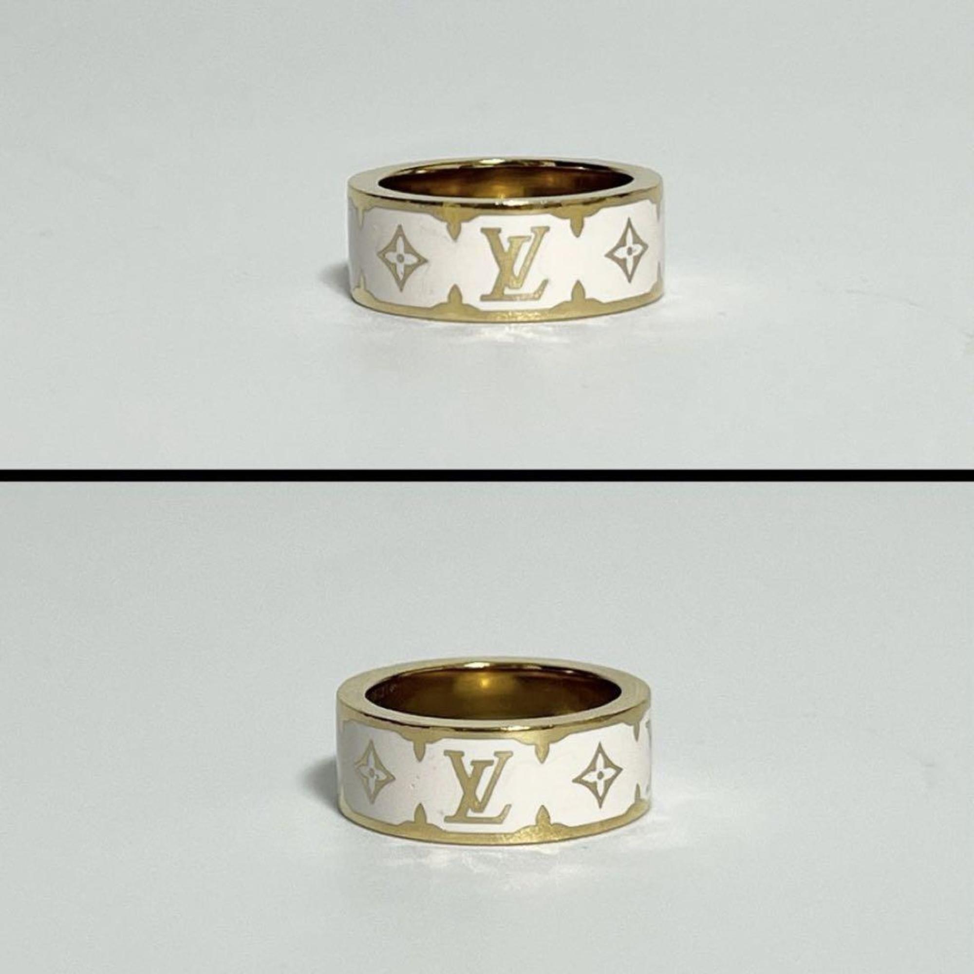 Louis Vuitton LOUIS VUITTON Women's Ring, Nanogram Enamel, Monogram