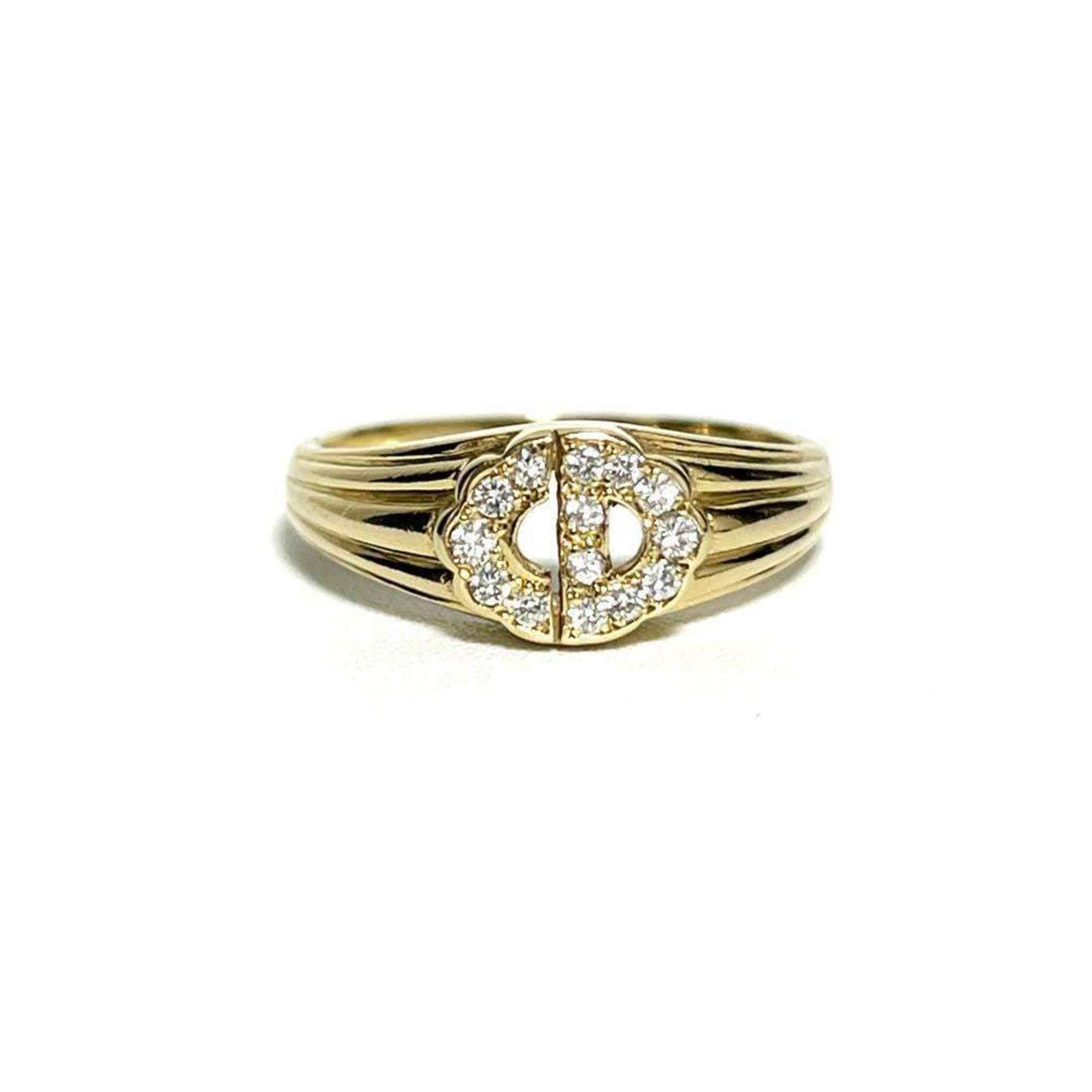 Christian Dior Dior Women's Ring Diamond K18 Yellow Gold