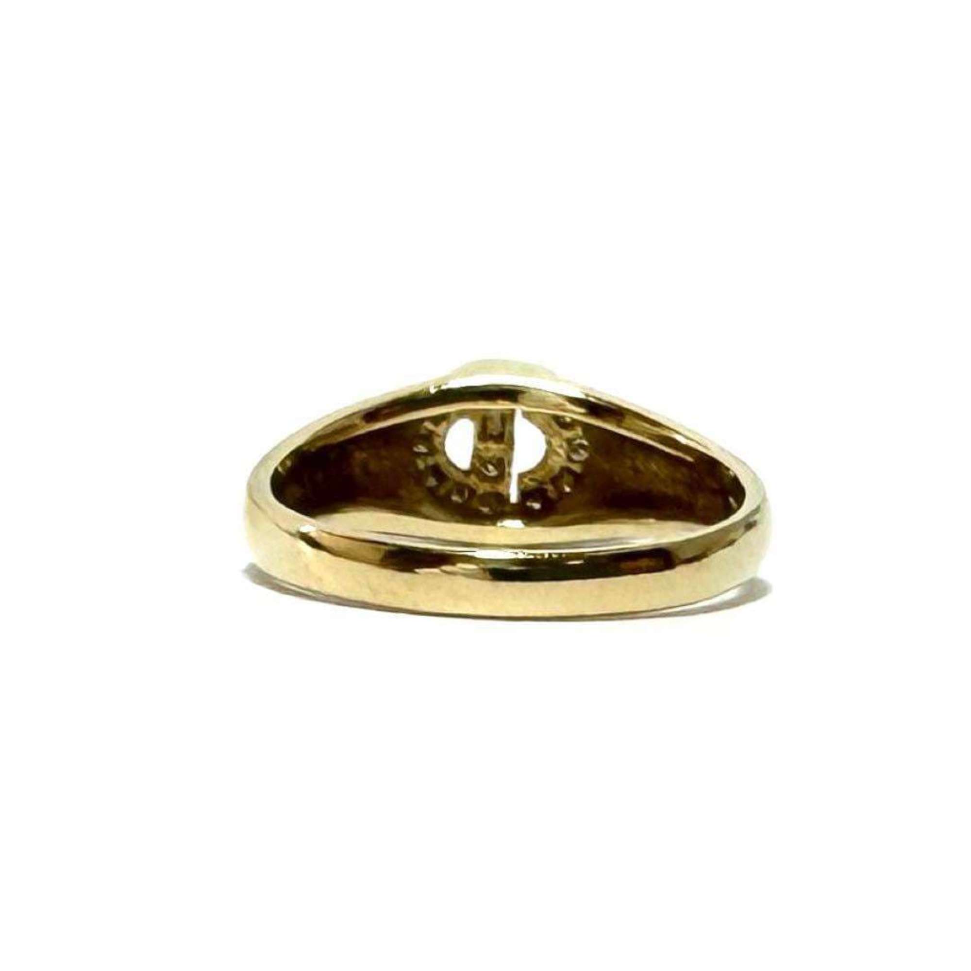 Christian Dior Dior Women's Ring Diamond K18 Yellow Gold