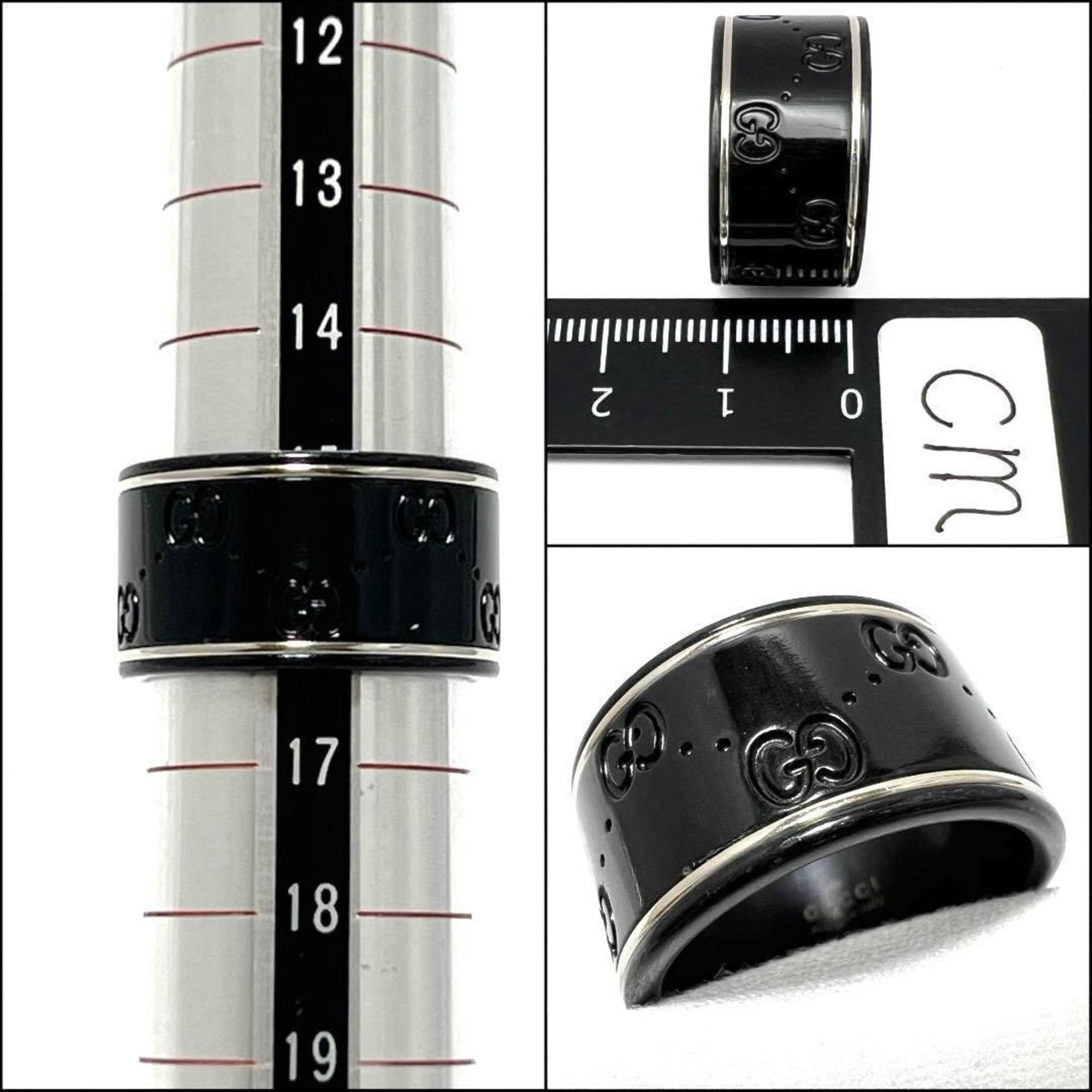 GUCCI Men's Icon Ring, 18K White Gold