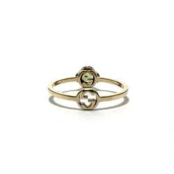 GUCCI Women's Interlocking G Tourmaline Ring in Yellow Gold K18