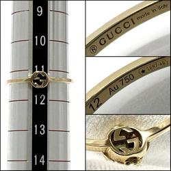 GUCCI Women's Interlocking G Tourmaline Ring in Yellow Gold K18