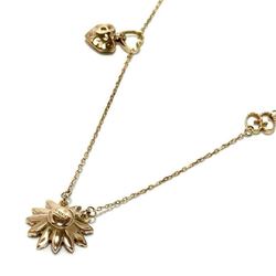 Gucci Flora Station Necklace Pendant for Women, 18K Pink Gold, Sapphire, Ruby