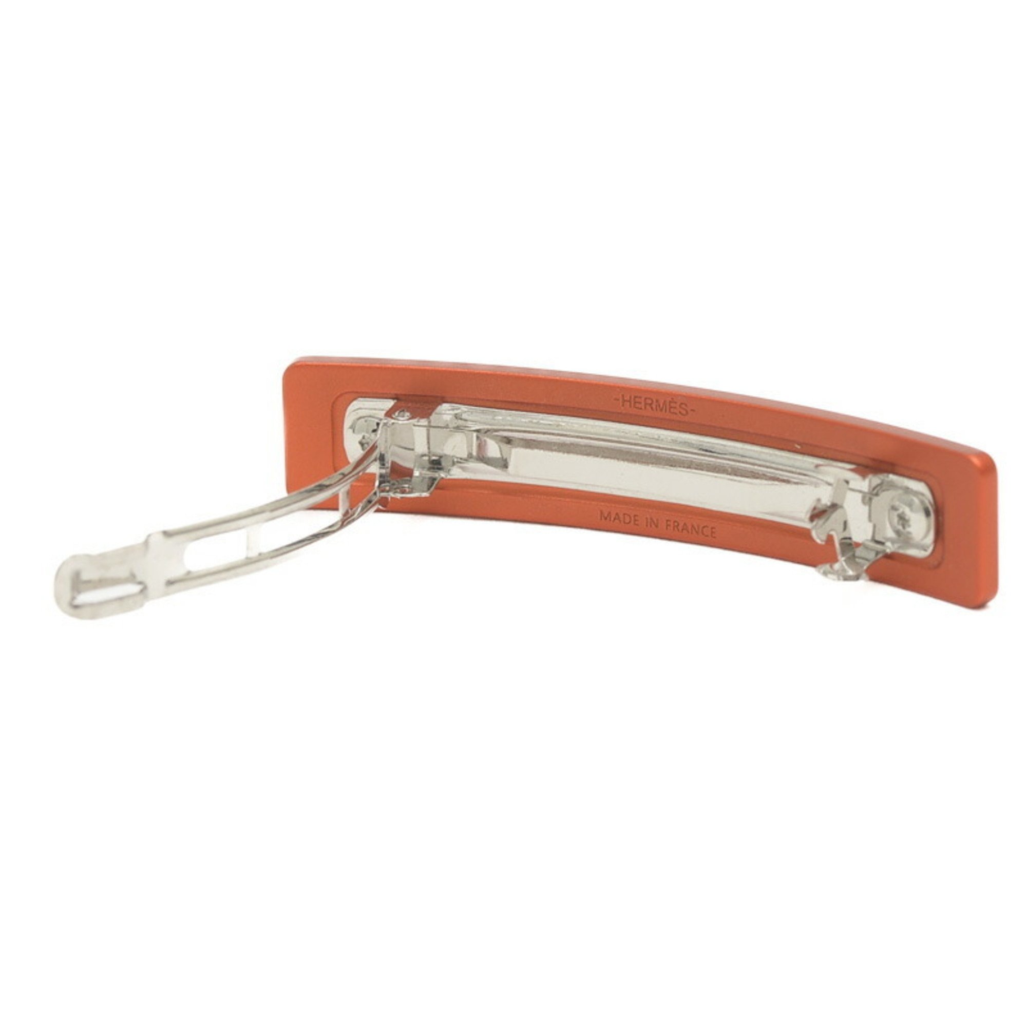 Hermes Barrette Caprice Medor Hair Arum Orange