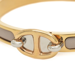 Hermes Click Chaine d'Ancre Bracelet Bangle Grey Gold Silver