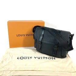 LOUIS VUITTON M58476 Christopher Shoulder Bag Taurillon Leather Men's Noir Black