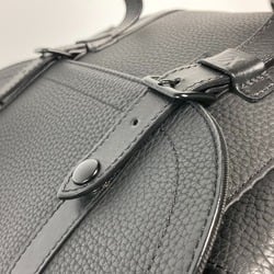 LOUIS VUITTON M58476 Christopher Shoulder Bag Taurillon Leather Men's Noir Black