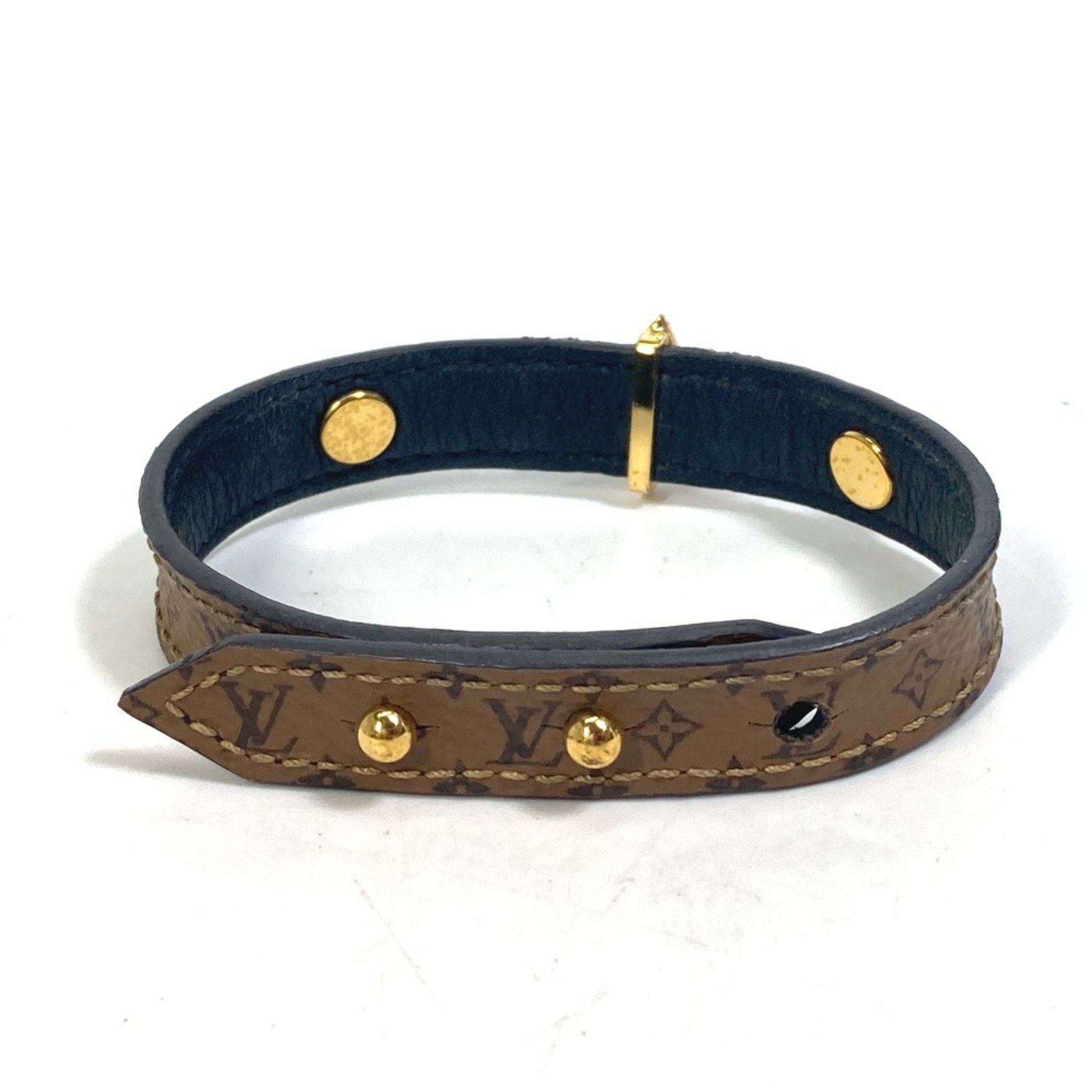 LOUIS VUITTON M6597F Monogram Reverse Bracelet Blooming Canvas Women's Brown