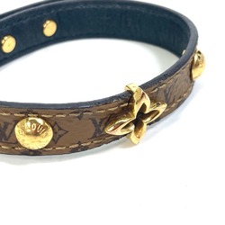 LOUIS VUITTON M6597F Monogram Reverse Bracelet Blooming Canvas Women's Brown