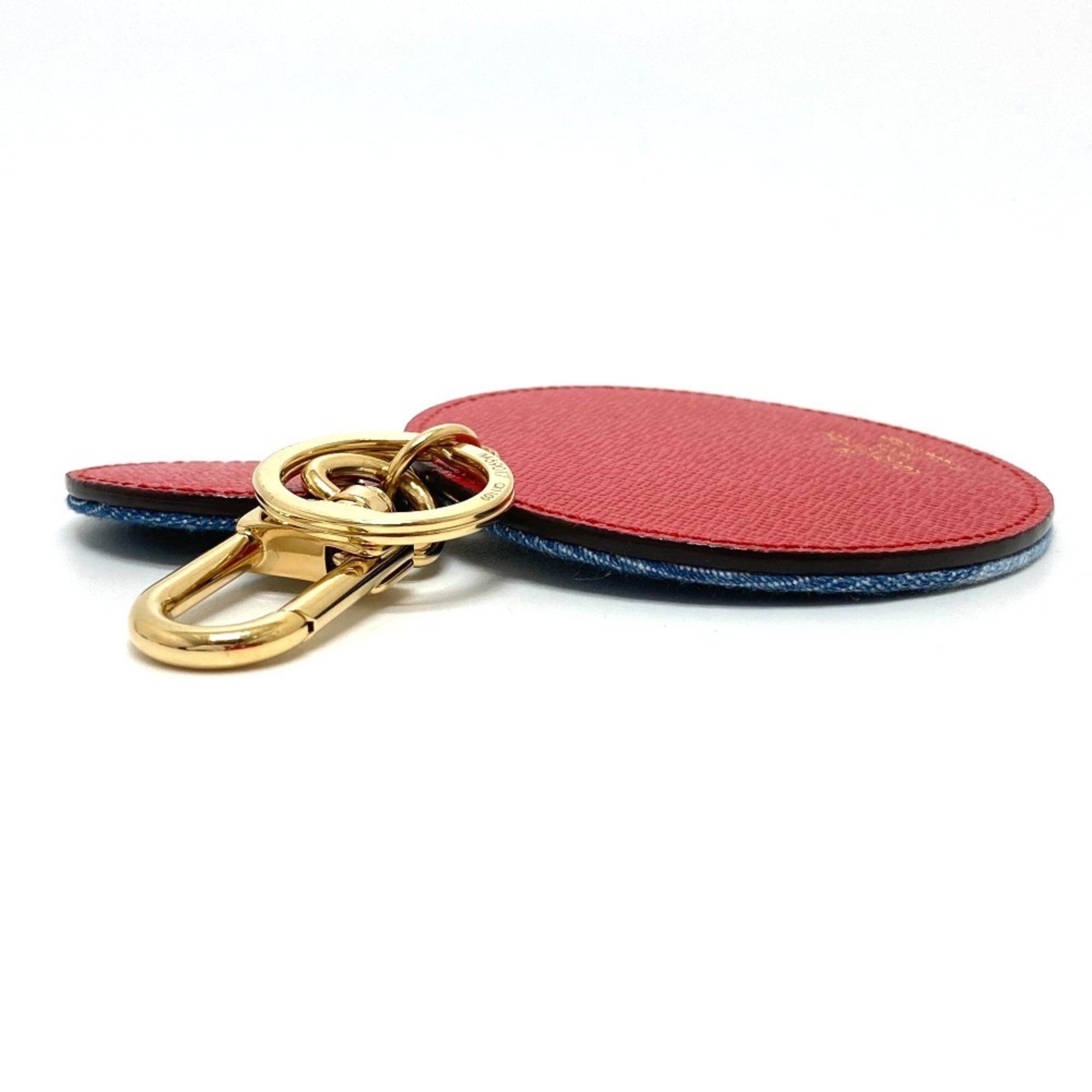 LOUIS VUITTON M69017 Monogram Denim Portocle Key Ring Bag Charm Holder Canvas Men's Women's Blue