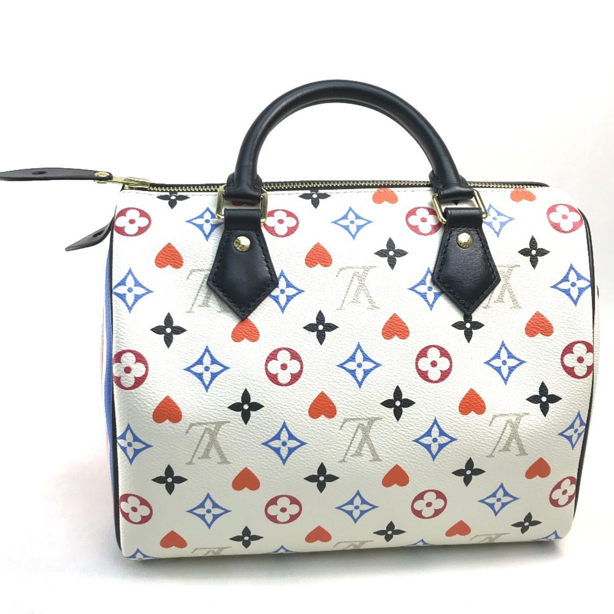 LOUIS VUITTON M57466 Monogram Multi Speedy Bandouliere 25 Handbag Canvas Women's Blanc White x Multicolor