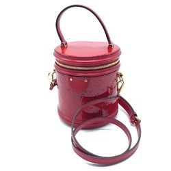 LOUIS VUITTON M53998 Monogram Vernis Cannes PM Handbag Patent Leather Women's Rouge Red