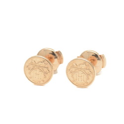 Hermes Exlibris TPM Earrings Pink Gold K18PG