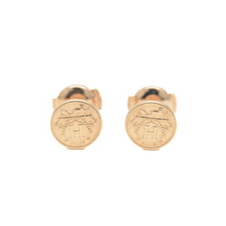 Hermes Exlibris TPM Earrings Pink Gold K18PG