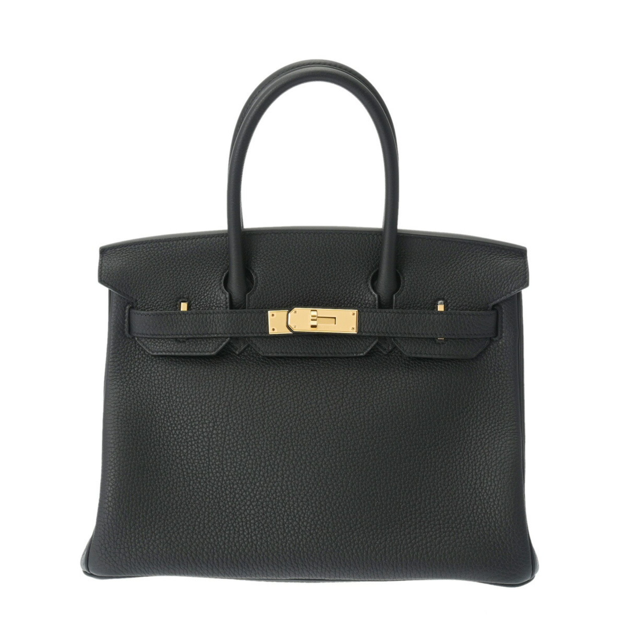 HERMES Hermes Birkin 30 Black B Stamp (Around 2023) Women's Togo Handbag