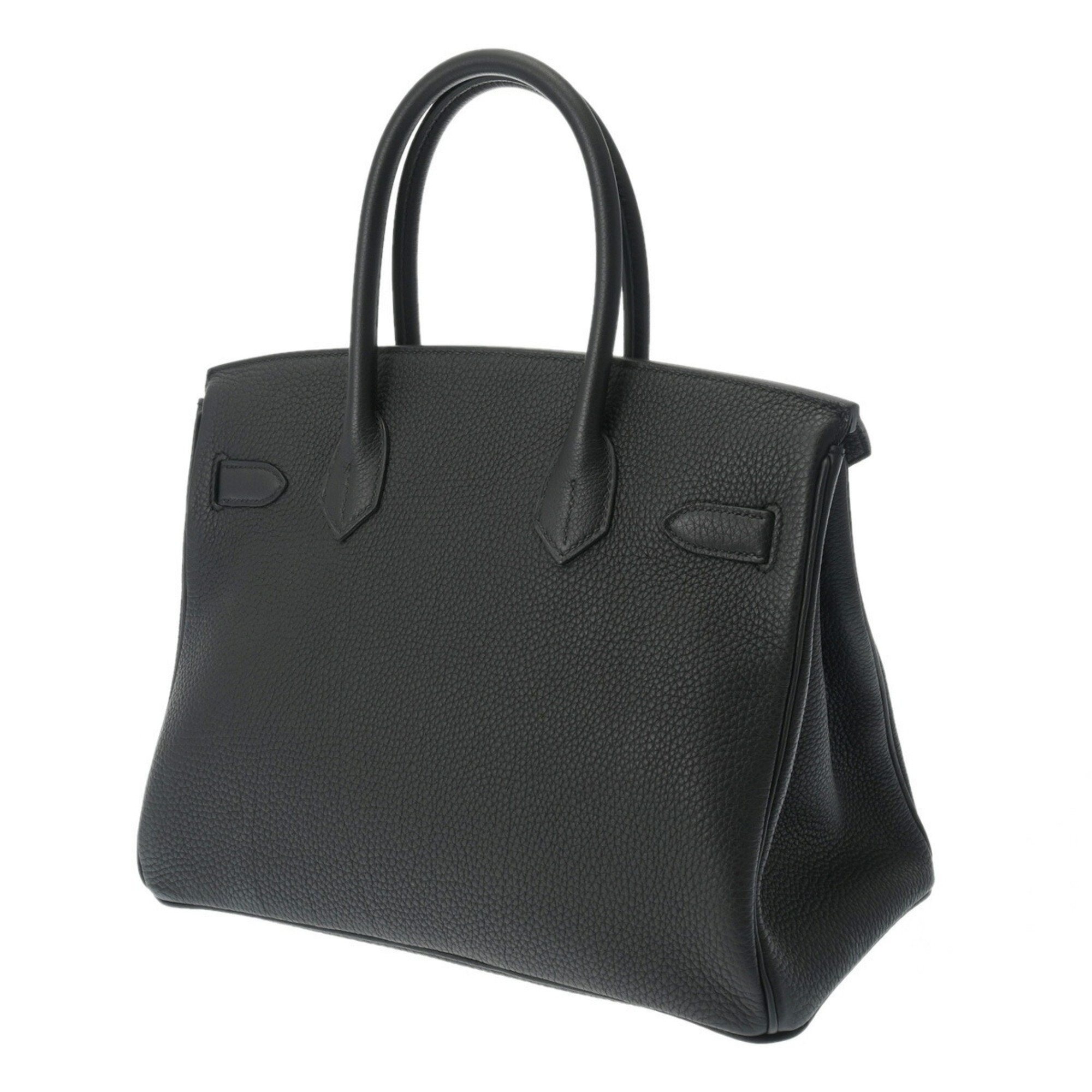 HERMES Hermes Birkin 30 Black B Stamp (Around 2023) Women's Togo Handbag